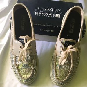 Sperry silver sneakers 7